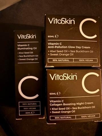 Nieuw: Vitaskin vitamine c dagcreme, nachtcrème en olie beschikbaar voor biedingen