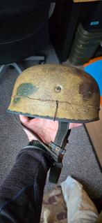 M38 Fallschirmjäger Helm - Normandie Camo, Verzamelen, Ophalen of Verzenden, Landmacht, Duitsland, Helm of Baret