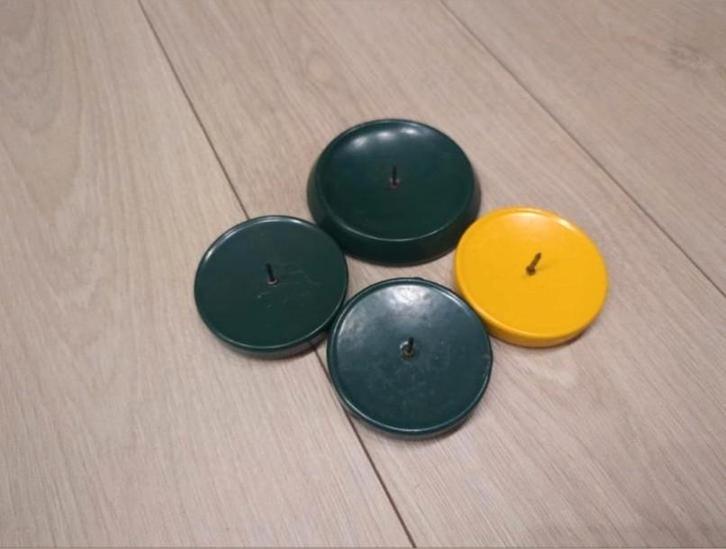 Kaarsenhouders - vier stuks, Huis en Inrichting, Woonaccessoires | Kandelaars en Kaarsen, Gebruikt, Minder dan 25 cm, Overige materialen