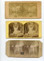 3 oude foto's Frankrijk (stereo) rond 1880-1890, Gebruikt, Verzenden, Foto, Buitenland