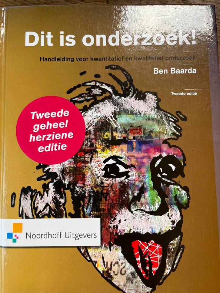 Dit is Onderzoek - Ben Baarda, Boeken, Studieboeken en Cursussen, Zo goed als nieuw, HBO, Gamma, Ophalen of Verzenden