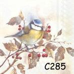 Servetten decoupage/bullet journal – pimpelmees C285, Verzenden, Nieuw, Materiaal