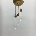 plafondlamp gour murano glazen druppels vintage, L, Zo goed als nieuw, L, L