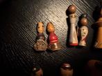 Japanse Wobblehead Kokeshi collectie – 1950s houten poppen, Ophalen of Verzenden