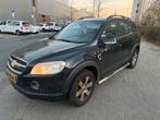 Chevrolet Captiva 2.4 4WD 2007 Zwart leder 7 persoons airco, Auto's, Chevrolet, 136 pk, Zwart, 4 cilinders, 7 stoelen