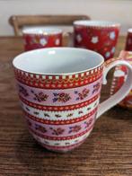 PIP Studio koffiemokjes en grote mok rood, Gebruikt, Ophalen of Verzenden, Overige stijlen, Kop(pen) en/of Schotel(s)
