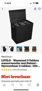 Wasmand, Ophalen of Verzenden, Zo goed als nieuw, Zwart