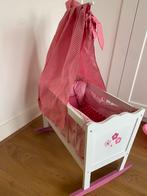 Poppen wiegje inclusief pop en toebehoren, Kinderen en Baby's, Speelgoed | Poppen, Ophalen, Zo goed als nieuw, Babypop