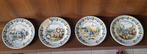 Delftsblauwe Jaargetijden Borden - Complete Set!, Antiek en Kunst, Ophalen