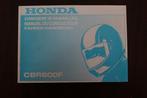 Honda CBR600F 2000 motorcycle owner's manual CBR 600 F, Ophalen of Verzenden, Honda