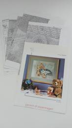 Borduurpatroon Beer met poes, Ophalen of Verzenden, Gebruikt, Handborduren, Patroon