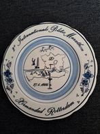 Delftsblauw bordje Politie Marathon Rotterdam 1984, Ophalen of Verzenden
