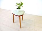 retro vintage kruk stoel jaren 50 bijzettafel plantentafel, Gebruikt, ?, Hout, ?