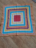 Gehaakte deken - kleurrijk vierkant, Overige kleuren, Vierkant, Nieuw, 50 tot 100 cm