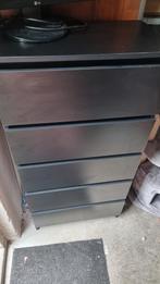 IKEA KULLEN Ladekast 5 lades zwart mag weg teab, Ophalen, Zo goed als nieuw, 25 tot 50 cm, 50 tot 100 cm
