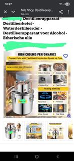 Destilatie ketel,met warmteplaat en accessoires, Ophalen of Verzenden, Gebruikt, Overige merken