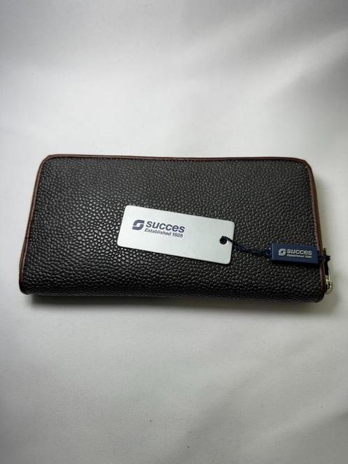Succes Brown Unisex long wallet - Original leather, Diversen, Schrijfwaren, Zo goed als nieuw, Ophalen of Verzenden