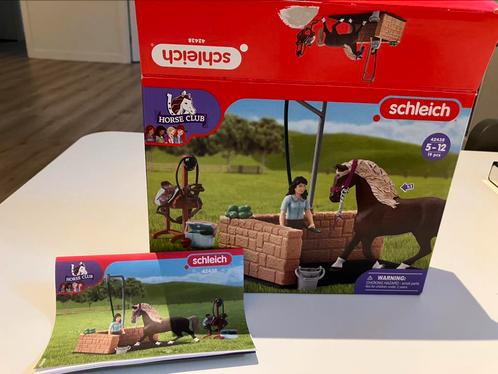 Schleich Horse Club - Paardenwasplaats Emily & Luna (42438), Kinderen en Baby's, Speelgoed | Duplo en Lego, Zo goed als nieuw