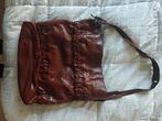 Bruine leren damestas, Sieraden, Tassen en Uiterlijk, Tassen | Damestassen, Ophalen of Verzenden