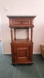 Antiek nacht / halkastje marmeren blad, Antiek en Kunst, Ophalen