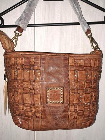 Campomaggi leren tas leer NIEUW cognac bruin € 189 !!  beschikbaar voor biedingen