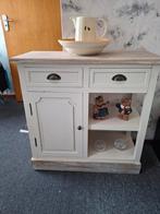 Leuk wit kastje met lades en deurtje, Ophalen, Minder dan 50 cm, Gebruikt, Landelijk