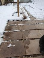 Restant beton grindtegels ( ongeveer 40 stuks) zgan., Ophalen, Zo goed als nieuw, Beton, Terrastegels