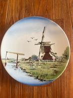 Vintage sierbord / wandbord met landschap, Antiek en Kunst, Antiek | Wandborden en Tegels, Ophalen of Verzenden