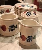 Boerenbont Servies - Soepborden, Schoteltjes, etc., Gebruikt, Ophalen of Verzenden, Bord(en), Aardewerk