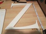 29 st Witte geplastificeerde houten letters Los of in 1 koop, Antiek en Kunst, Ophalen of Verzenden