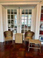 Engelse Lloyd Loom set 4 delig, Huis en Inrichting, Stoelen, Ophalen, Riet of Rotan, Gebruikt, Twee