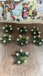 Vintage kaarsenringen (7) jaren ‘60, Diversen, Kerst, Ophalen of Verzenden, Gebruikt