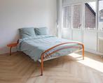 Twee persoons bed Auping terracotta 140x200, Huis en Inrichting, Slaapkamer | Bedden, Ophalen, Overige kleuren, Tweepersoons, 140 cm