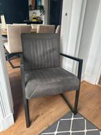 2 grijze industriele stoelen van Pronto wonen, Huis en Inrichting, Stoelen, Ophalen, Zo goed als nieuw, Grijs