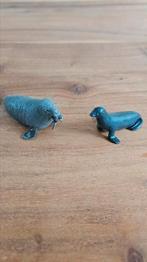 2 beeldjes, zeehond, walrus, Verzamelen, Beelden en Beeldjes, Ophalen of Verzenden, Zo goed als nieuw