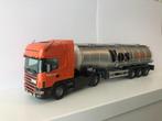 Tekno Scania met Tankoplegger Vos-Oss, Hobby en Vrije tijd, Modelauto's | 1:50, Ophalen of Verzenden, Gebruikt, Bus of Vrachtwagen