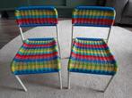 2 Färgglad Ikea Kinderstoelen, binnen/buiten, veelkleurig, Ophalen, Stoel(en)