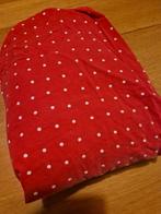 DAMAI HOESLAKEN EENPERSOONS ROOD MET WITTE STIPPEN POLKADOT, Ophalen of Verzenden, Eenpersoons, Rood, Hoeslaken of Sloop