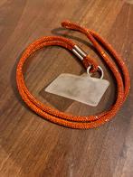 Telefoonkoord met oranje steentjes, Ophalen of Verzenden, Zo goed als nieuw, Oranje