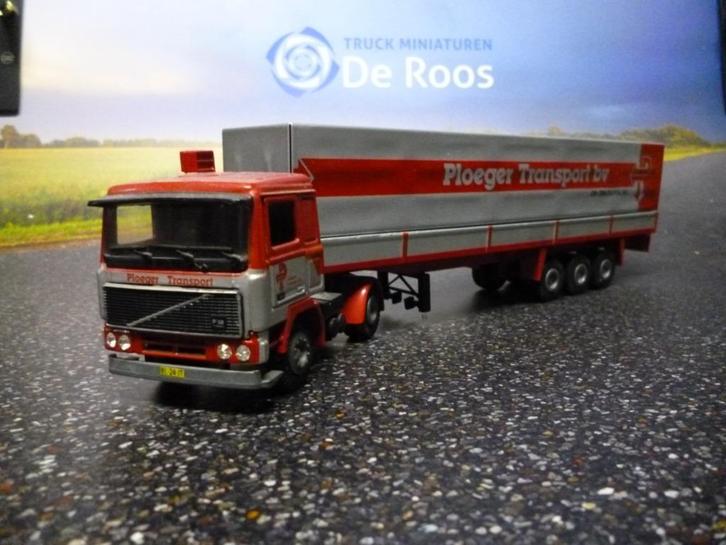Tekno Volvo F12 Ploeger, Hobby en Vrije tijd, Modelauto's | 1:50, Zo goed als nieuw, Bus of Vrachtwagen, Tekno, Ophalen of Verzenden