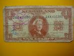 (V) Muntbiljet 1 Gulden 1945 Wilhelmina II, Postzegels en Munten, Bankbiljetten | Nederland, Ophalen of Verzenden, 1 gulden, Los biljet