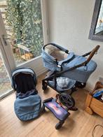 Mooie Nuna kinderwagen met wieg, zitje en buggyboard, Gebruikt, Combiwagen, Met reiswieg, Ophalen