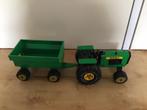Tonka grote groene tractor met aanhanger, Ophalen, Gebruikt, Tractor of Landbouw, Overige merken
