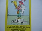 sticker oud Joost Swarte 85 kinderpostzegel 1984 strip pop a, Verzamelen, Ophalen of Verzenden, Zo goed als nieuw, Bedrijf of Vereniging