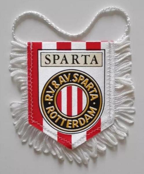 Sparta Rotterdam 1980s prachtige vintage vaan voetbal, Verzamelen, Sportartikelen en Voetbal, Zo goed als nieuw, Buitenlandse clubs