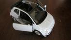 Fiat 500C Open Roldak Licht Blauw Welly 1:36, Ophalen of Verzenden, Nieuw, Auto
