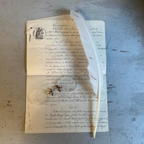 Sale document, veer en brilletje *tres belle*, Antiek en Kunst, Antiek | Woonaccessoires, Verzenden