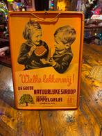 Vintage Blikken reclamebord - Appelgelei Siroop, Ophalen, Gebruikt, Reclamebord