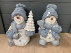 2 leuke kerst sneeuwpoppen, Ophalen of Verzenden, Zo goed als nieuw
