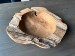 Teak houten schaal, Ophalen of Verzenden, Zo goed als nieuw, Rechthoekig, Hout